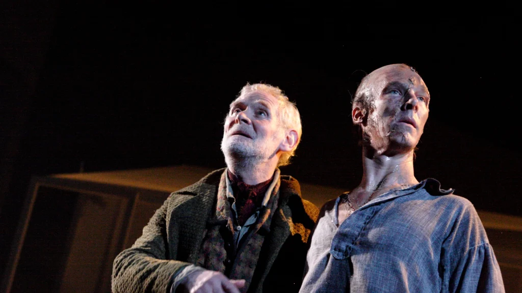 Karl Johnson and Benedict Cumberbatch in Frankenstein